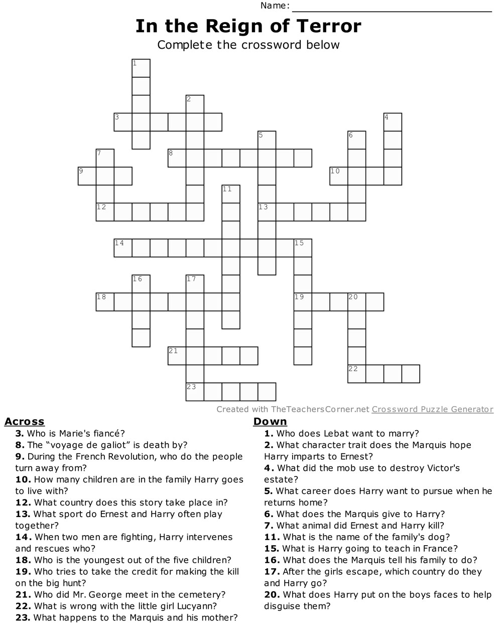 In-the-Reign-of-Terror-Crossword-Puzzle